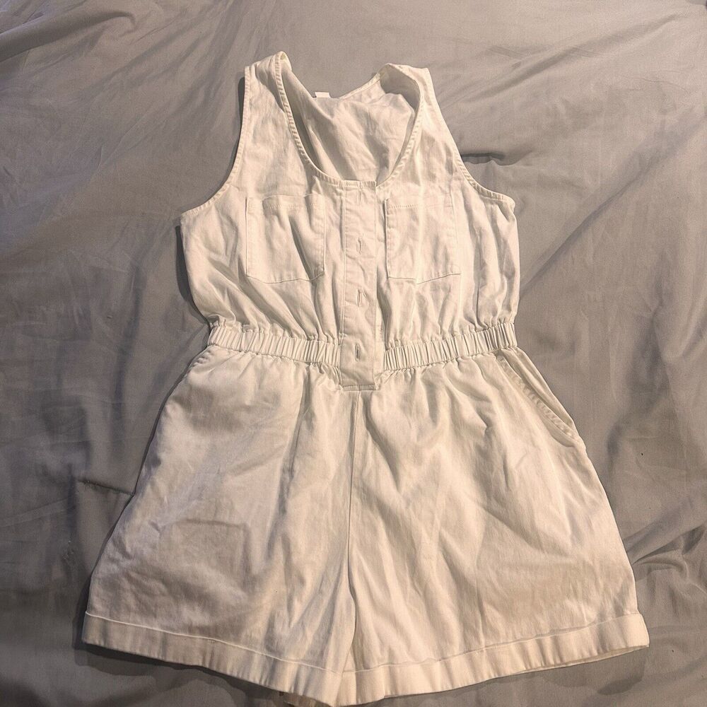 Urban Outfitters BDG Ivory Cotton Romper Size Small
